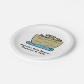 ノアのアートかわいい赤ちゃんシャワー ペーパープレート (アングル)