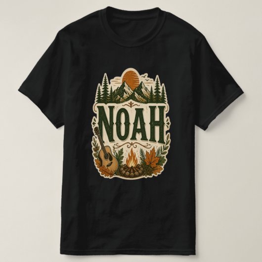 ノアのキャンプTシャツ オーダーメイド Tシャツ (デザイン正面)