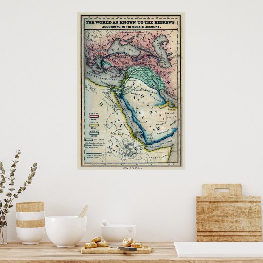 ノアの世界地図 ポスター (キッチン)