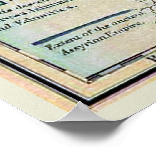 ノアの世界地図 ポスター (角)