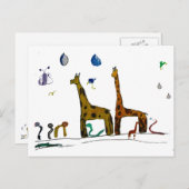 ノアの動物 ポストカード (正面/裏面)