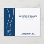 ノアの印のTallitの披露宴のバー（ユダヤ教の）バル・ミツバー エンクロージャーカード (裏面)