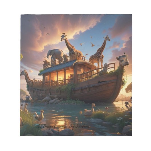 ノアの希望の箱舟 ノートパッド (正面)