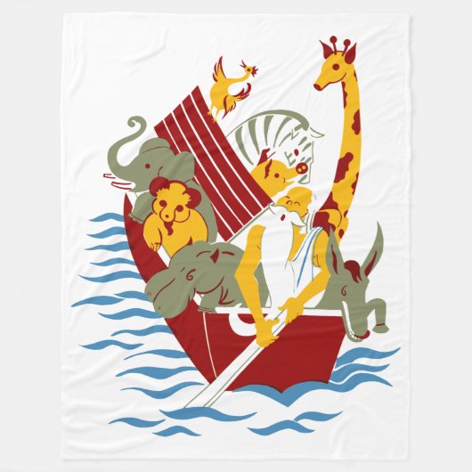 ノアの弧 フリースブランケット (正面)