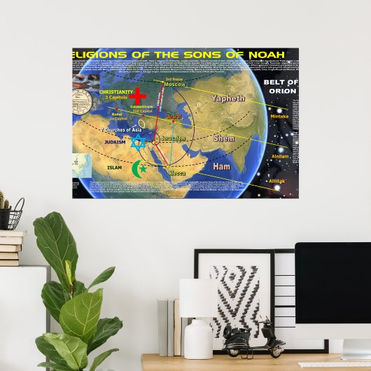 ノアの息子の宗教 ポスター (ホームオフィス)