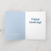 ノアの方舟の誕生日 箔グリーティングカード (内側レイダウン)