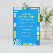 ノアの波 バー・バット・ミツバ祭り 受付カード 招待状 (スタンド正面)