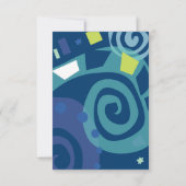 ノアの波 バー・バット・ミツバ祭り 受付カード 招待状 (裏面)