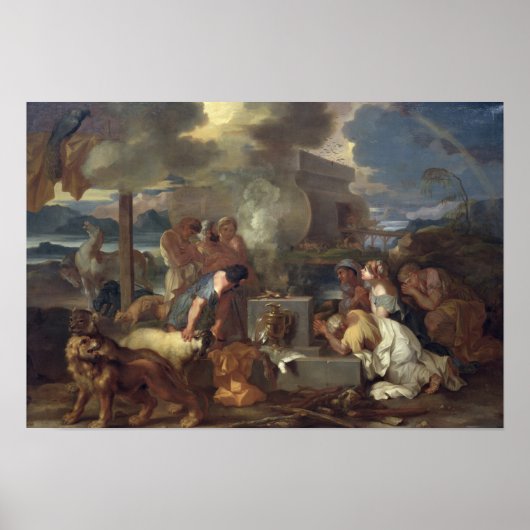 ノアの犠牲， c.1640 ポスター (正面)