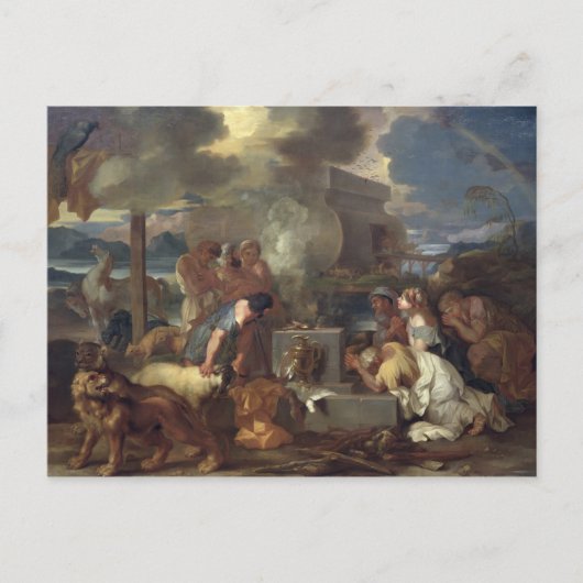 ノアの犠牲, c.1640 ポストカード (正面)