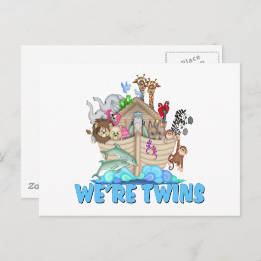 ノアの箱我々は双子 ポストカード (正面/裏面)
