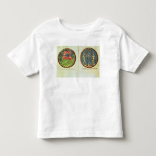 ノアの箱舟およびアダムおよびイブ トドラーTシャツ