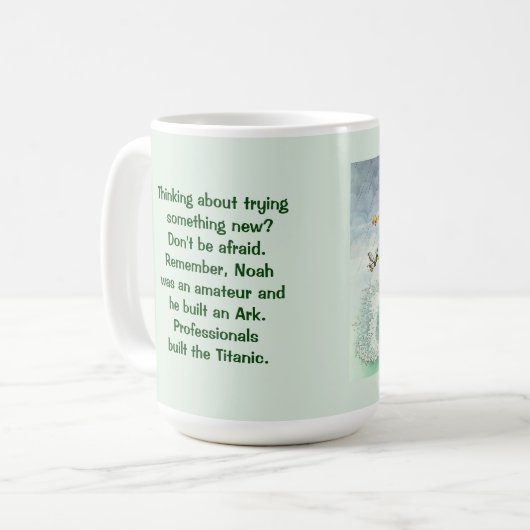 ノアの箱舟および巨大なマグ コーヒーマグカップ (正面左)