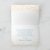 ノアの箱舟かわいい動物の男の子誕生日赤ちゃんシャワー サンキューカード (内部)