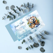 ノアの箱舟かわいい動物ベビーシャワーおむつラッフル エンクロージャーカード