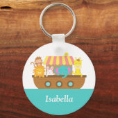 ノアの箱舟かわいい動物子供へ キーホルダー (正面)