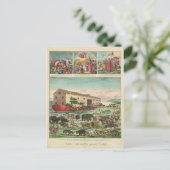 ノアの箱舟と大洪水のイラストレーション ポストカード (スタンド正面)