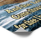 ノアの箱舟と祈りの言葉 ポスター (角)