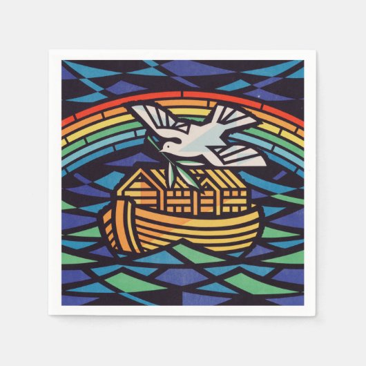 ノアの箱舟と聖霊 スタンダードカクテルナプキン (正面)