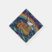 ノアの箱舟と聖霊 スタンダードカクテルナプキン (角)