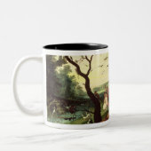 ノアの箱舟に入っている動物 ツートーンマグカップ (左)