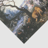 ノアの箱舟に入る動物たち，ブルーゲル若い 薄葉紙 (詳細)