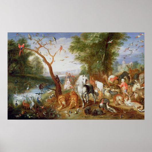 ノアの箱舟に入る動物たち ポスター (正面)