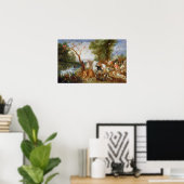 ノアの箱舟に入る動物たち ポスター (ホームオフィス)