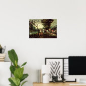 ノアの箱舟に入る動物たち ポスター (ホームオフィス)