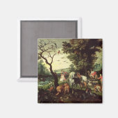 ノアの箱舟に入る動物たち マグネット (正面/裏面)