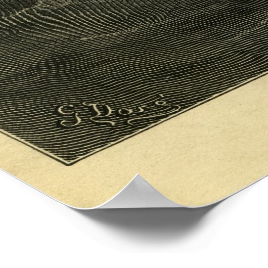 ノアの箱舟に基づくグスターブ・ドーアによる大洪水 ポスター (角)