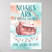 ノアの箱舟のキッズ壁画 - クリスチャンアート ポスター (正面)