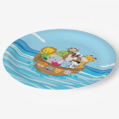 ノアの箱舟のテーマ|のベビー動物 ペーパープレート (アングル)