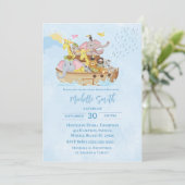 ノアの箱舟のベビーシャワーの招待状 招待状 (スタンド正面)