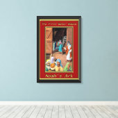 ノアの箱舟の人々が船の中に入る創世記6 キャンバスプリント (インサイチュ (ウッドフロア))