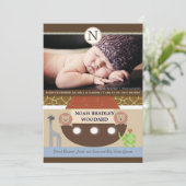 ノアの箱舟の写真の誕生の発表 案内状 (スタンド正面)