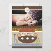 ノアの箱舟の写真の誕生の発表 案内状 (正面)