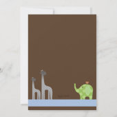 ノアの箱舟の写真の誕生の発表 案内状 (裏面)