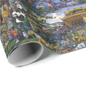 ノアの箱舟の動物の聖書 ラッピングペーパー (ロールコーナー)