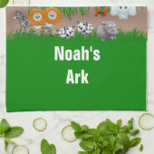 ノアの箱舟の台所タオル キッチンタオル (折り畳み)