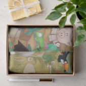 ノアの箱舟の子供部屋の切り離 薄葉紙 (ギフト)