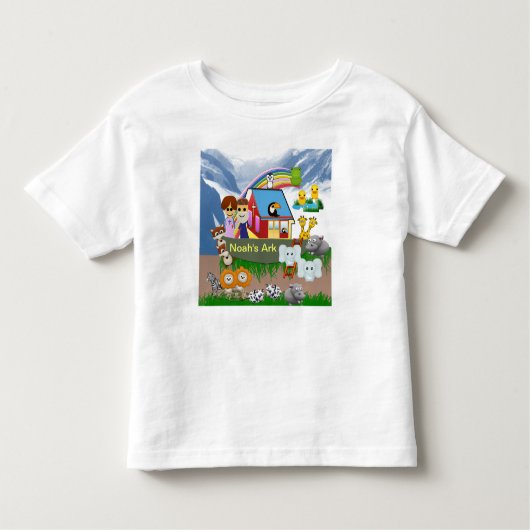 ノアの箱舟の幼児のTシャツ トドラーTシャツ (正面)