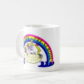 ノアの箱舟の幼稚園のマグ コーヒーマグカップ (正面左)