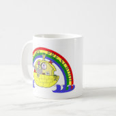 ノアの箱舟の幼稚園のマグ コーヒーマグカップ (正面左)