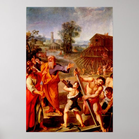 ノアの箱舟の建築 ポスター (正面)