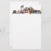 ノアの箱舟の文房具 便箋 (正面/裏面)