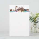 ノアの箱舟の文房具 便箋 (スタンド正面)