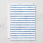 ノアの箱舟の男の子のベビーシャワー バンティングフラグ 招待状 (裏面)