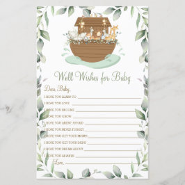 ノアの箱舟の緑がベビー活動を願う