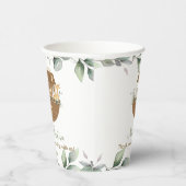 ノアの箱舟の緑の赤ちゃんシャワー洗礼誕生日 紙コップ (右)